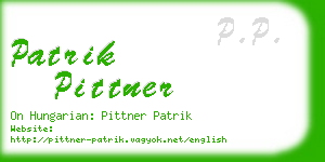 patrik pittner business card